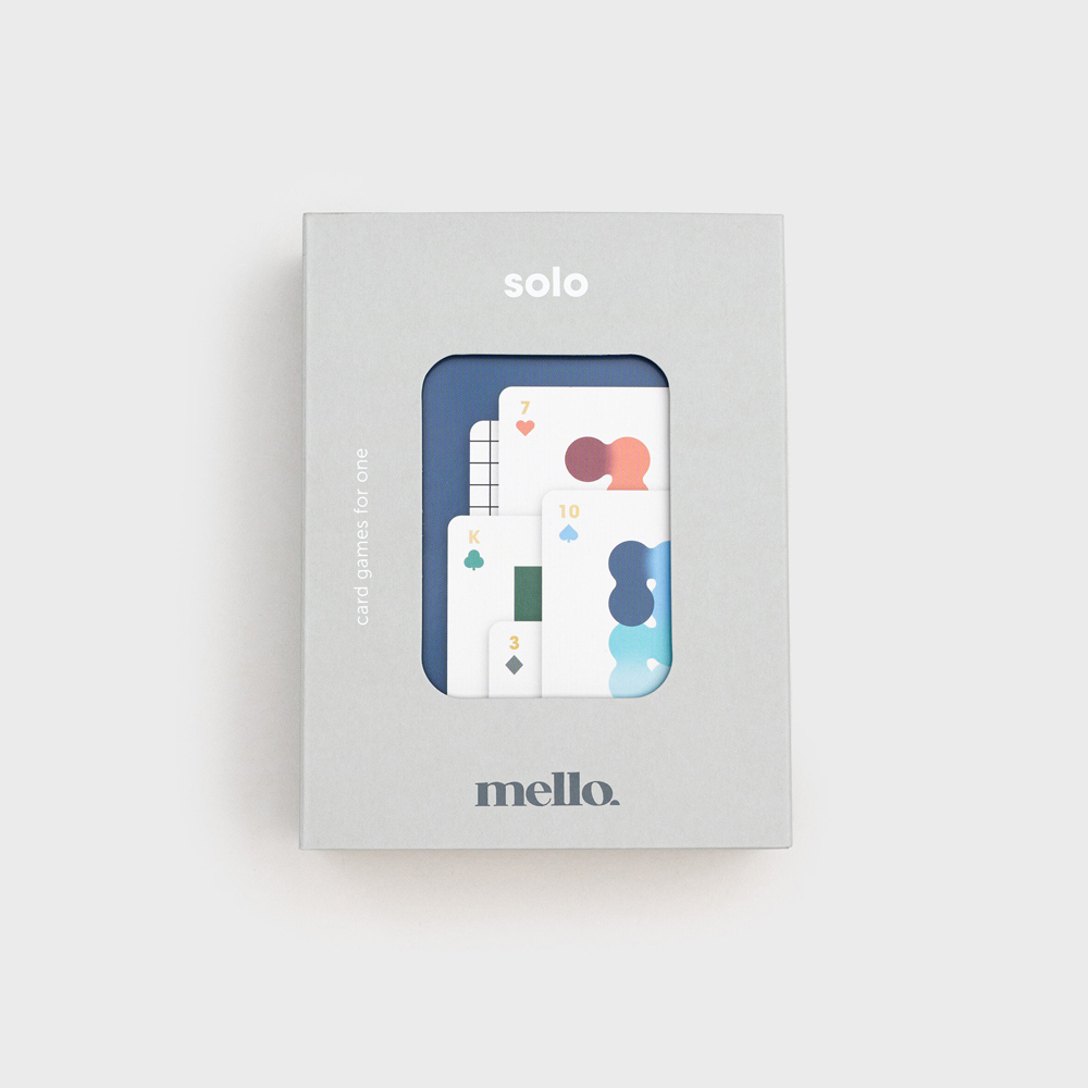 Suck UK Mello Solo Playing Cards for Solitaire & Patience